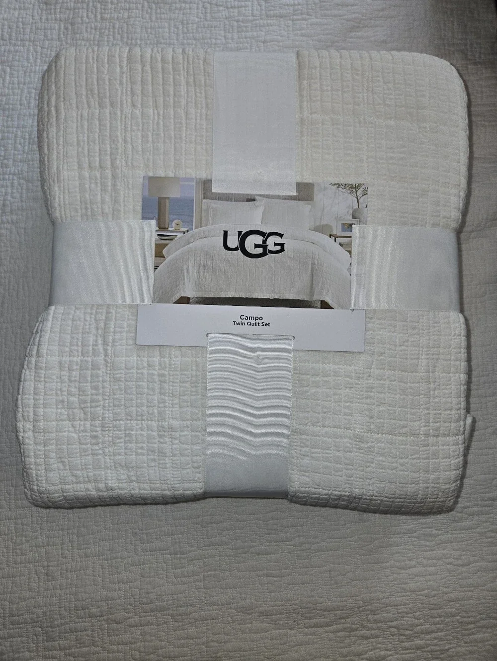 UGG Campo Quilt Snow Set, 1 Quilt And 1 Pillow Sham - Twin Size